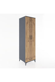 Hyperion Dolap 3 Raflı Tek Çekmeceli Tek Askılı 60x44x195 - S59M120V6B