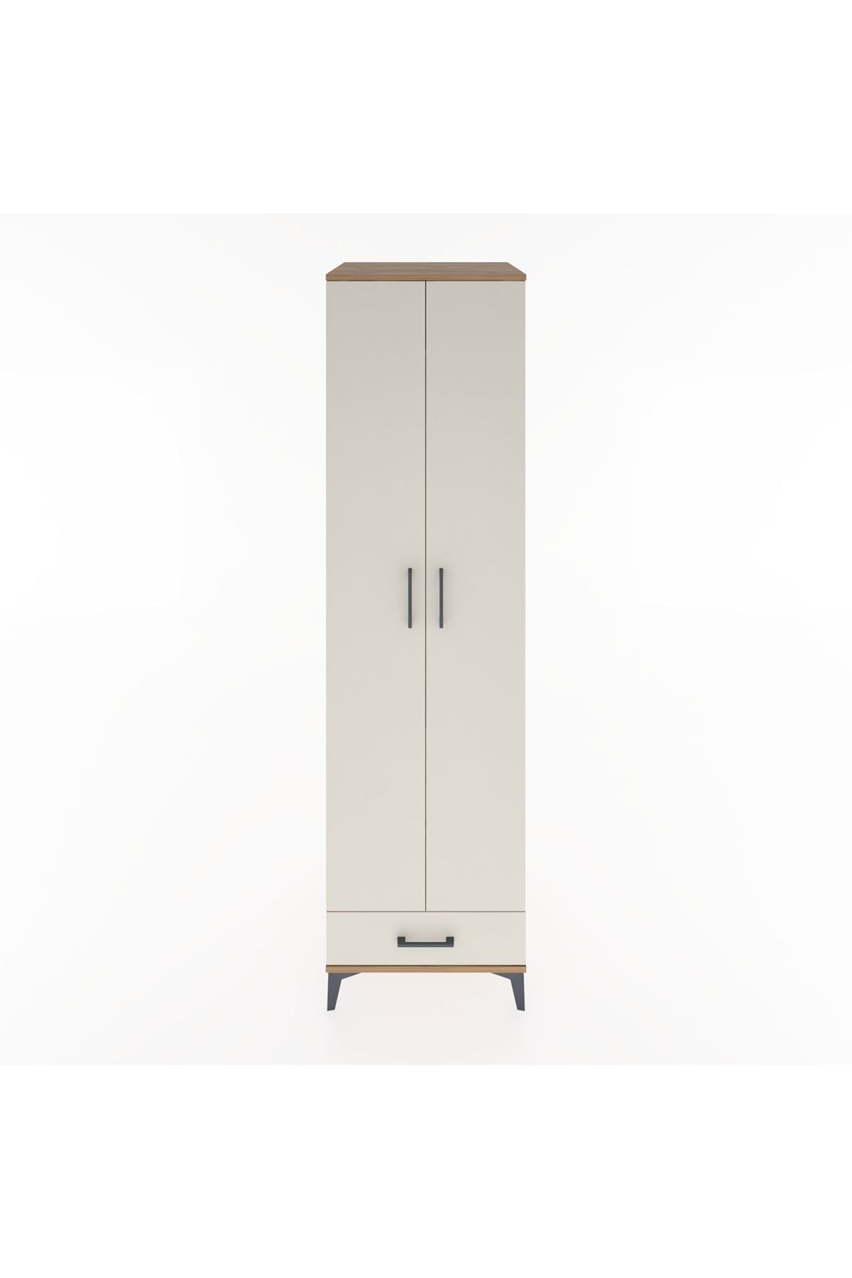 Hyperion Dolap 3 Raflı Tek Çekmeceli Tek Askılı 60x44x195 - S59M120V7B