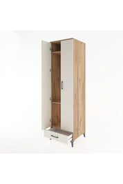 Hyperion Dolap 3 Raflı Tek Çekmeceli Tek Askılı 60x44x195 - S59M120V7B