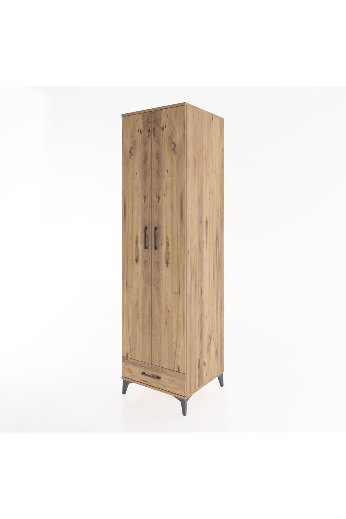Hyperion Dolap 3 Raflı Tek Çekmeceli Tek Askılı 60x44x195 - S59M120V9B