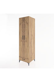 Hyperion Dolap 3 Raflı Tek Çekmeceli Tek Askılı 60x44x195 - S59M120V9B