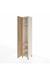Hyperion Dolap 3 Raflı Tek Kapaklı Tek Askılı 44x44x243 - S64M001V3B