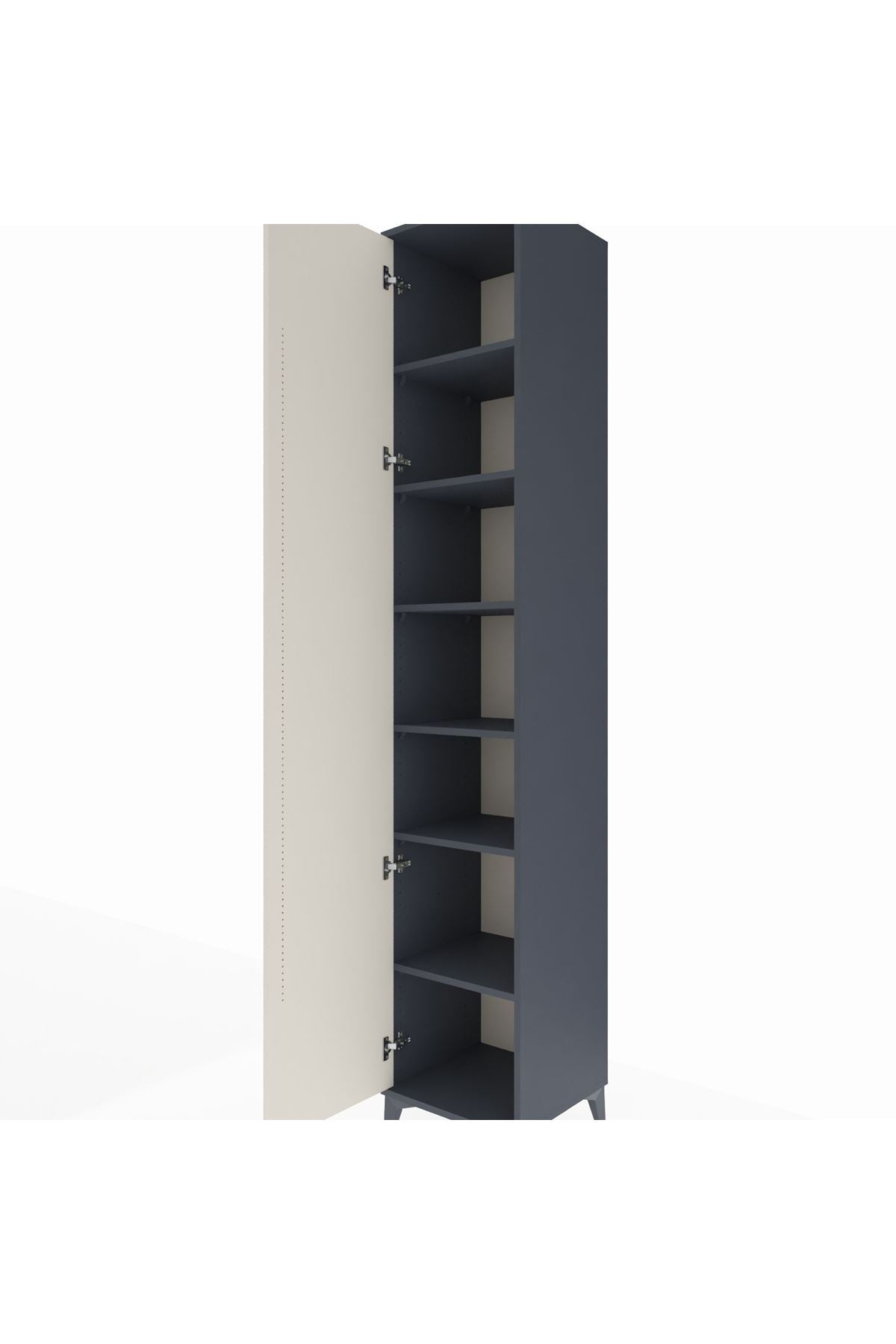 Hyperion Dolap 6 Raflı Tek Kapaklı 44x44x243 - S64M002V4B