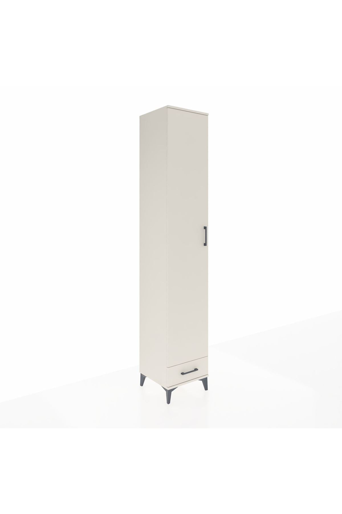 Hyperion Dolap 3 Raflı Tek Çekmeceli Tek Askılı 44x44x243 - S64M003V1B