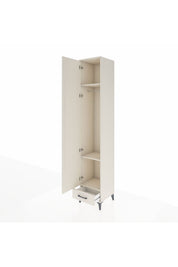 Hyperion Dolap 3 Raflı Tek Çekmeceli Tek Askılı 44x44x243 - S64M003V1B