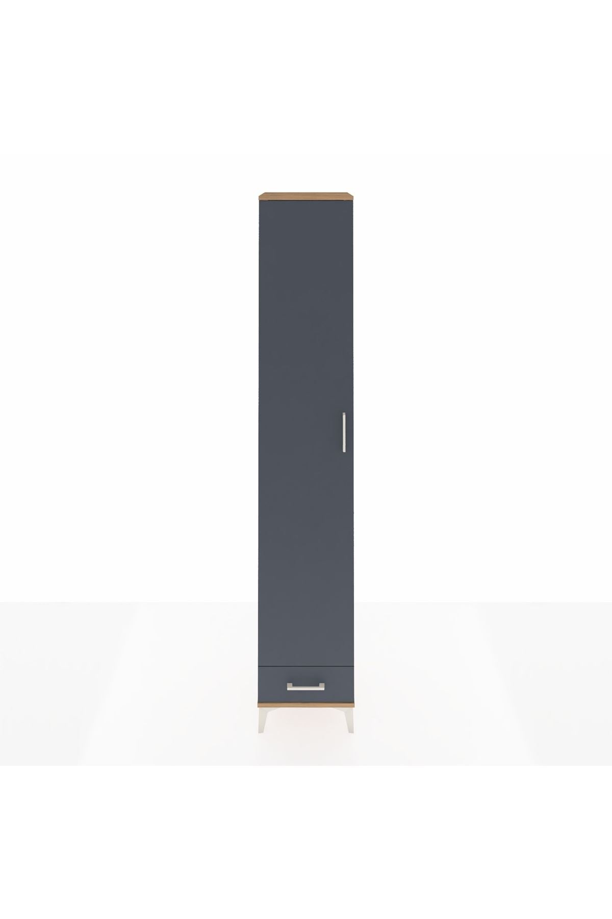 Hyperion Dolap 3 Raflı Tek Çekmeceli Tek Askılı 44x44x243 - S64M003V8B