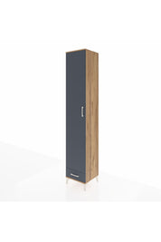 Hyperion Dolap 3 Raflı Tek Çekmeceli Tek Askılı 44x44x243 - S64M003V8B