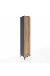 Hyperion Dolap 6 Raflı Tek Çekmeceli Tek Kapaklı 44x44x243 - S64M004V6B