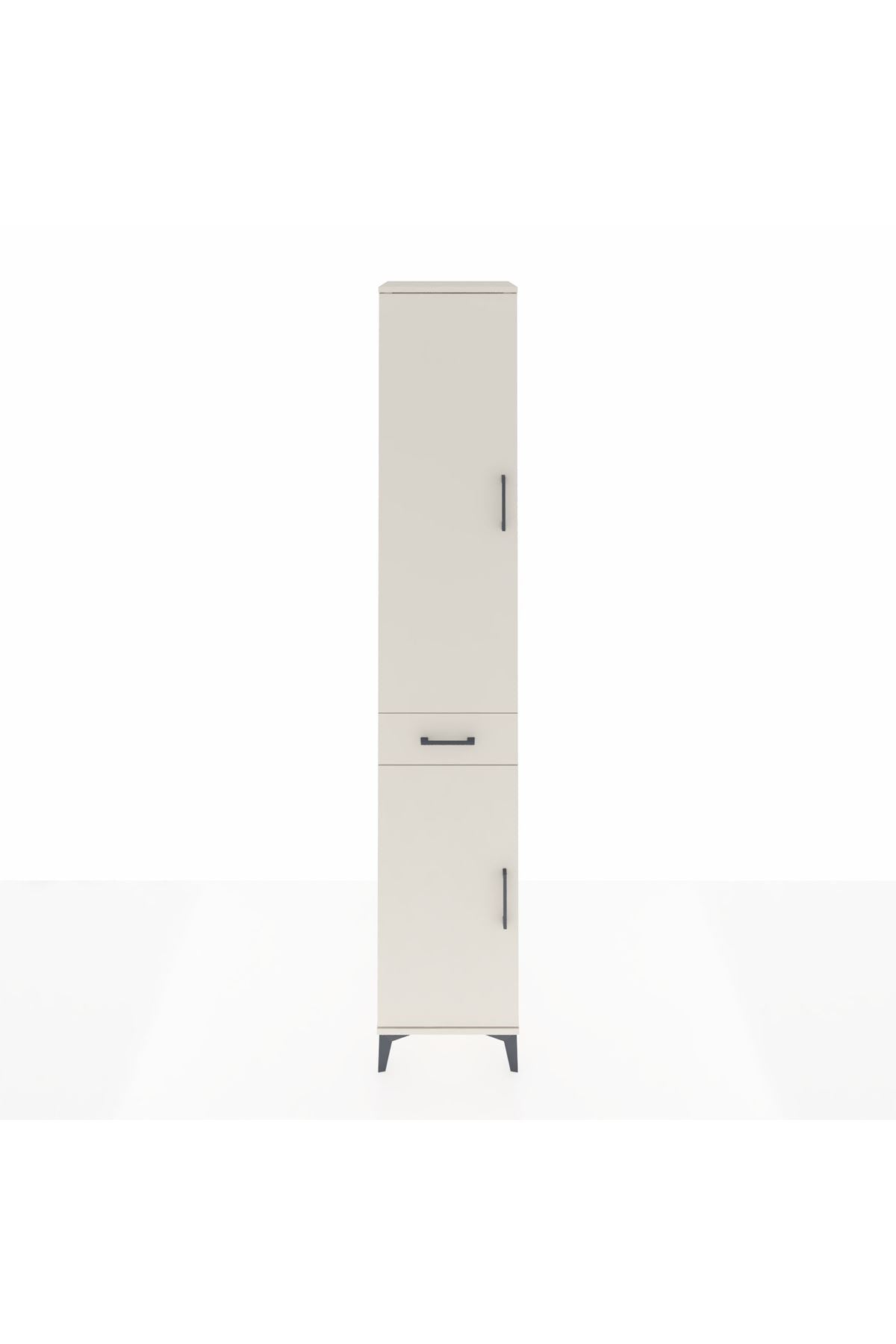 Hyperion Dolap 4 Raflı Tek Çekmeceli Tek Askılı 44x44x243 - S64M005V1B