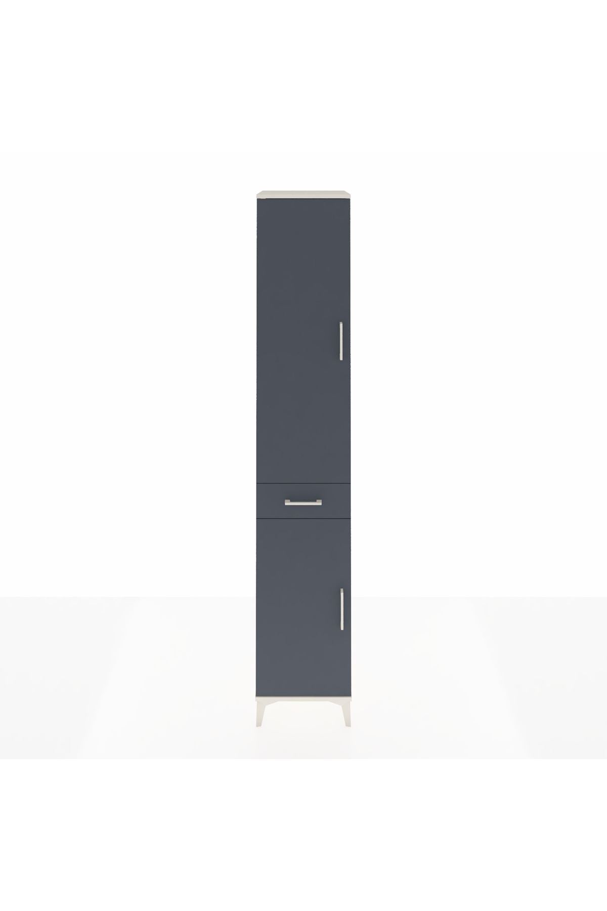 Hyperion Dolap 4 Raflı Tek Çekmeceli Tek Askılı 44x44x243 - S64M005V2B