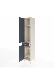 Hyperion Dolap 4 Raflı Tek Çekmeceli Tek Askılı 44x44x243 - S64M005V2B
