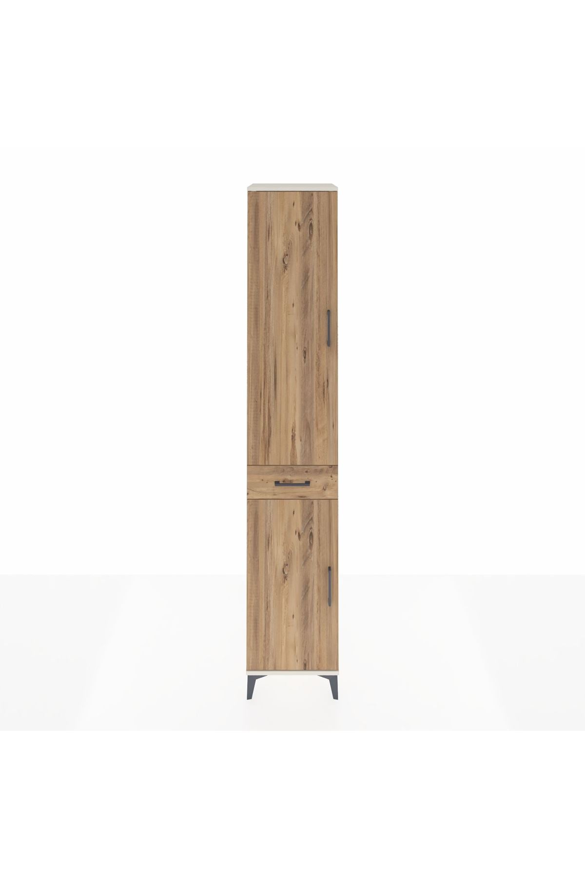 Hyperion Dolap 4 Raflı Tek Çekmeceli Tek Askılı 44x44x243 - S64M005V3B