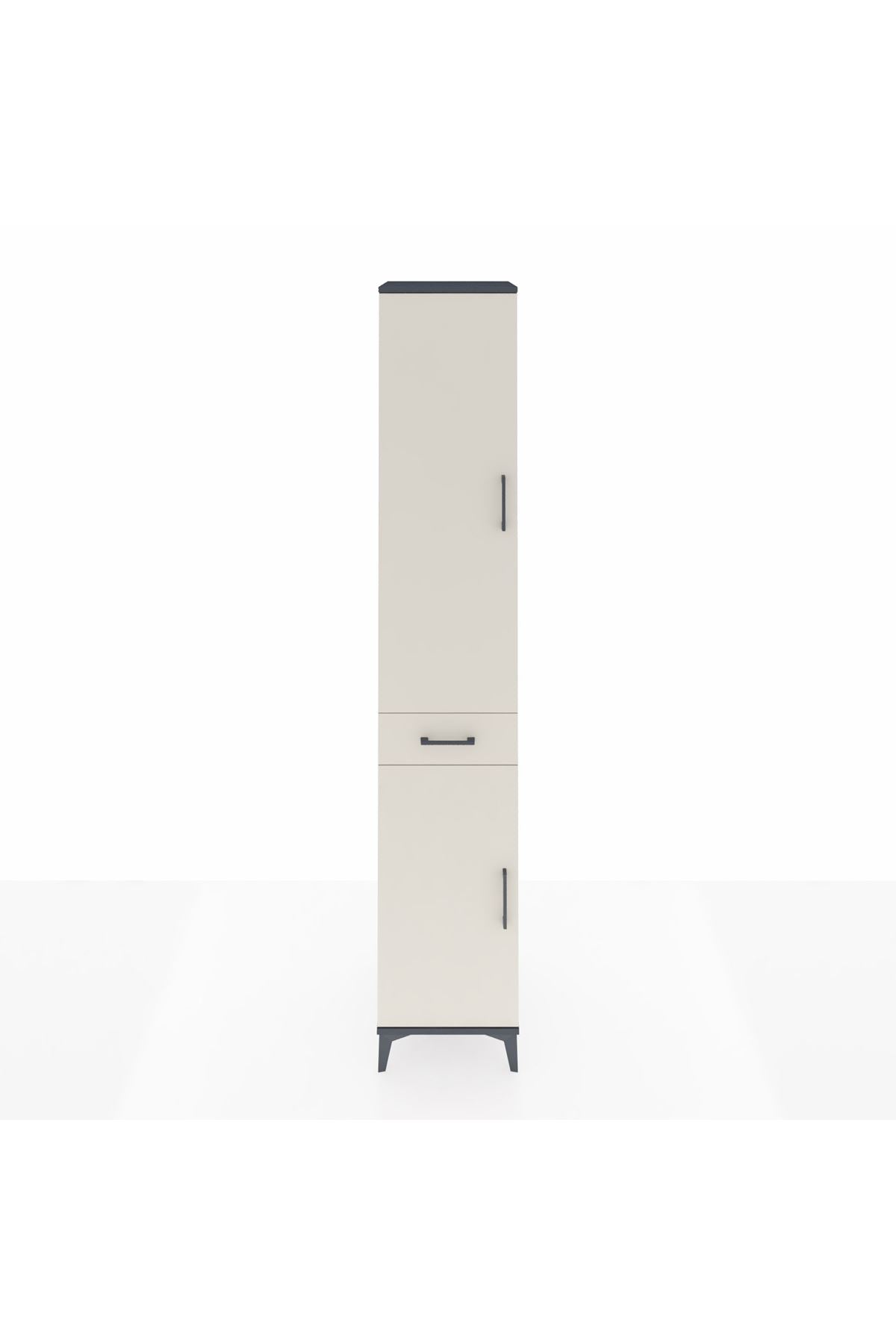 Hyperion Dolap 4 Raflı Tek Çekmeceli Tek Askılı 44x44x243 - S64M005V4B