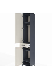 Hyperion Dolap 4 Raflı Tek Çekmeceli Tek Askılı 44x44x243 - S64M005V4B