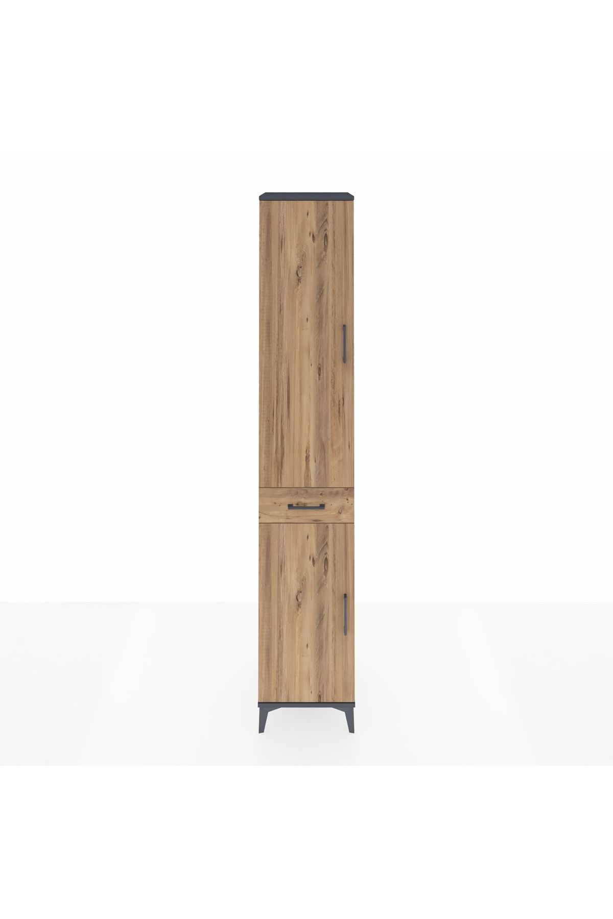 Hyperion Dolap 4 Raflı Tek Çekmeceli Tek Askılı 44x44x243 - S64M005V6B