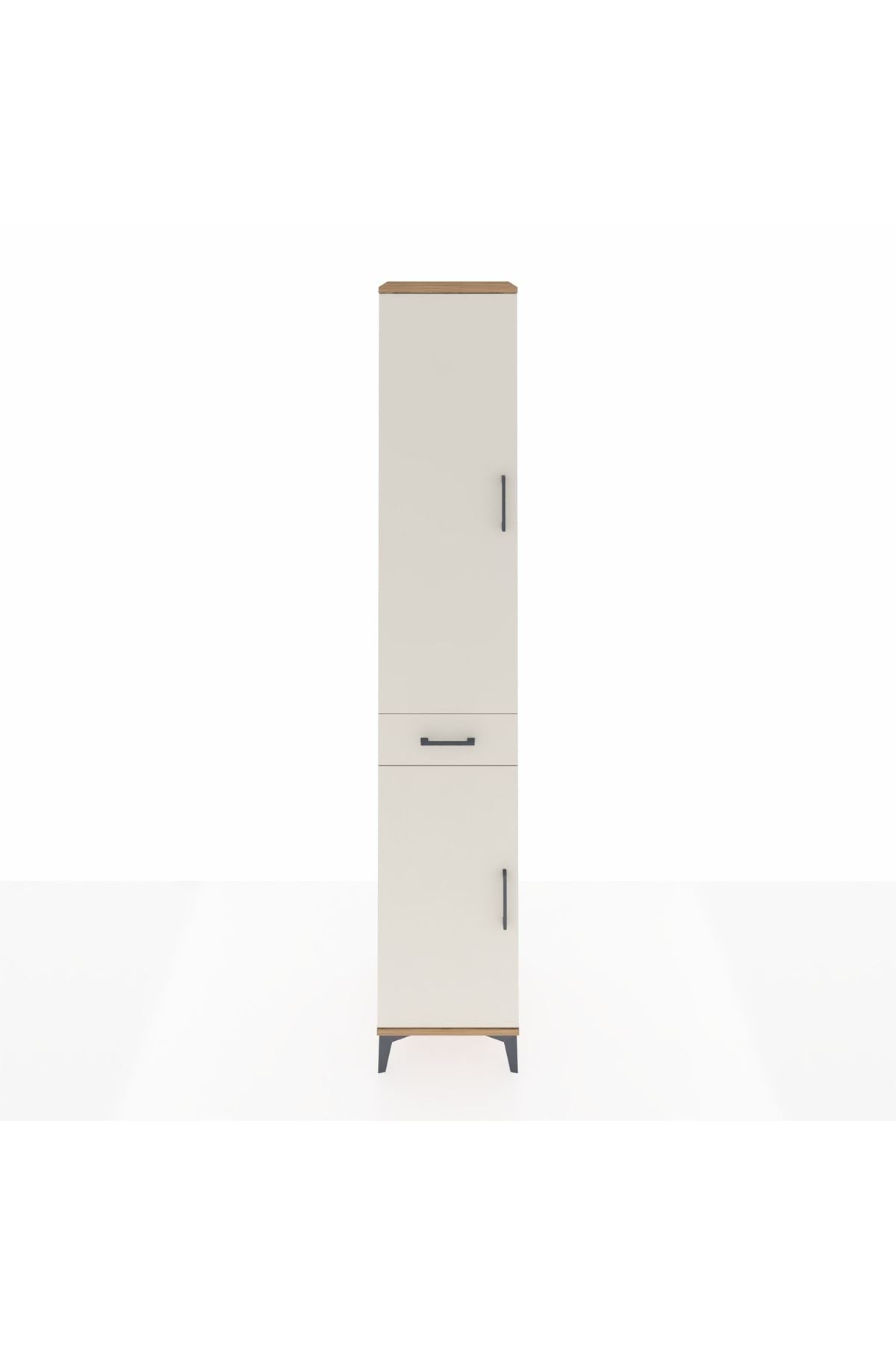 Hyperion Dolap 4 Raflı Tek Çekmeceli Tek Askılı 44x44x243 - S64M005V7B