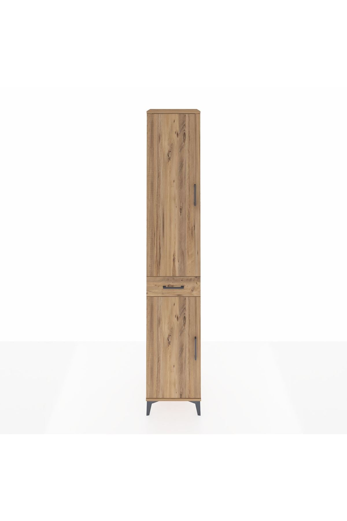 Hyperion Dolap 4 Raflı Tek Çekmeceli Tek Askılı 44x44x243 - S64M005V9B