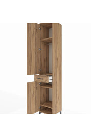 Hyperion Dolap 4 Raflı Tek Çekmeceli Tek Askılı 44x44x243 - S64M005V9B