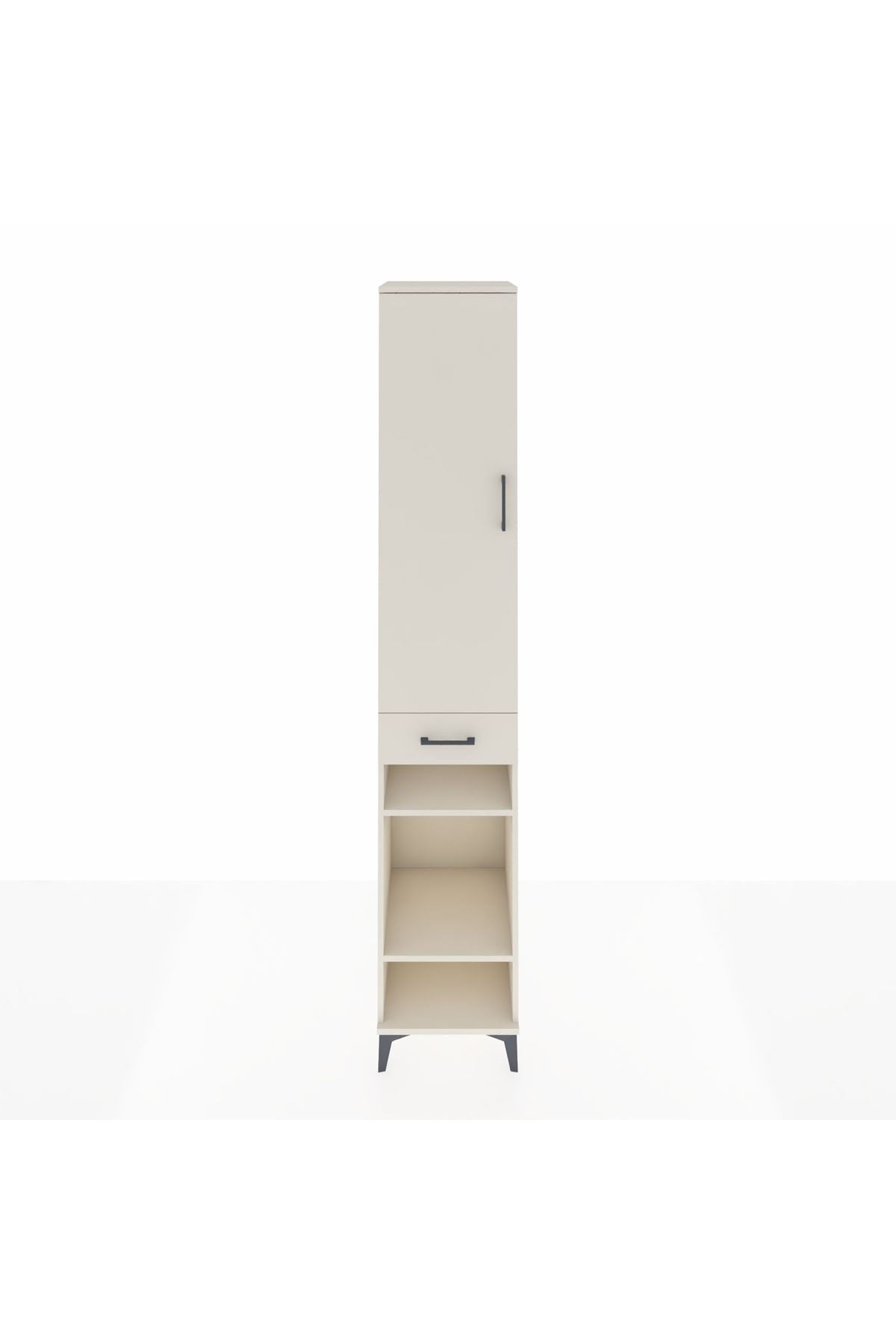 Hyperion Dolap 4 Raflı Tek Çekmeceli Tek Askılı 44x44x243 - S64M006V1B