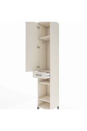 Hyperion Dolap 4 Raflı Tek Çekmeceli Tek Askılı 44x44x243 - S64M006V1B