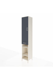 Hyperion Dolap 4 Raflı Tek Çekmeceli Tek Askılı 44x44x243 - S64M006V2B