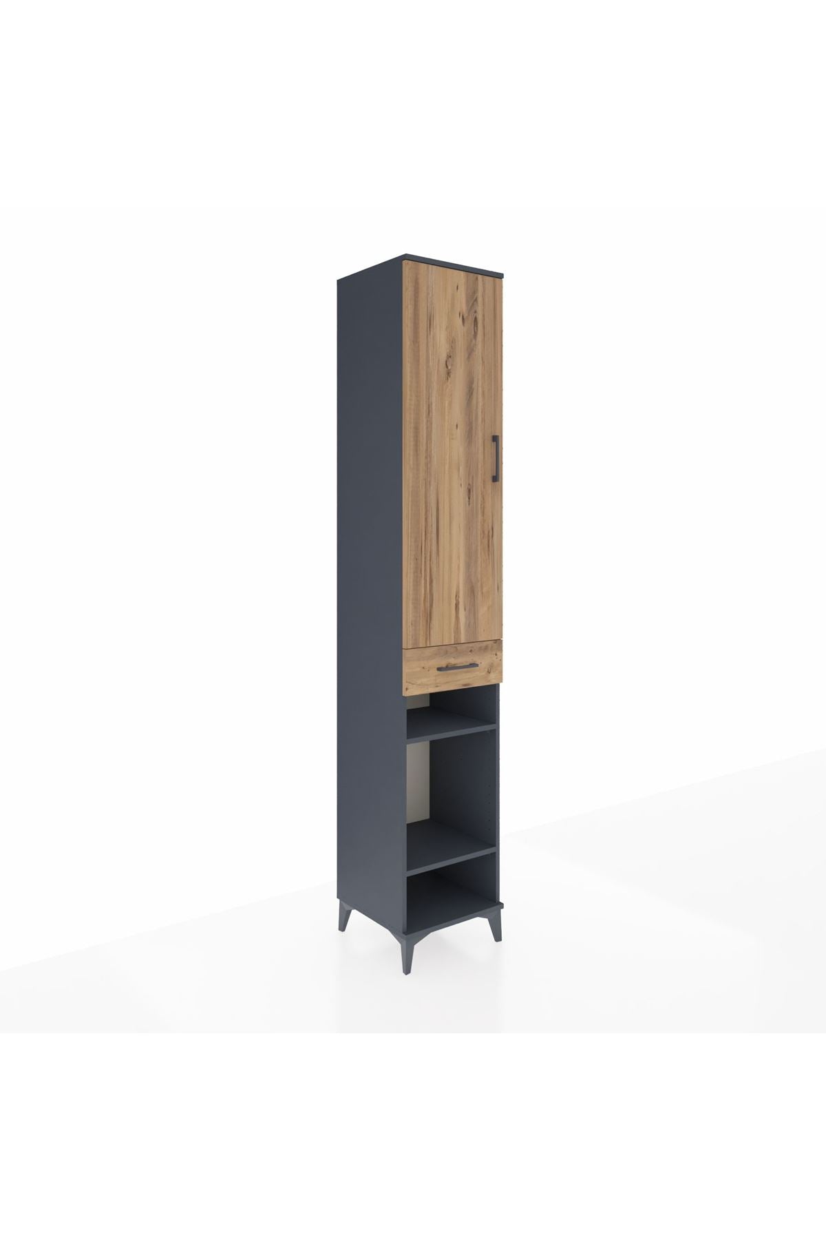 Hyperion Dolap 4 Raflı Tek Çekmeceli Tek Askılı 44x44x243 - S64M006V6B
