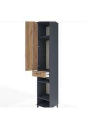 Hyperion Dolap 4 Raflı Tek Çekmeceli Tek Askılı 44x44x243 - S64M006V6B
