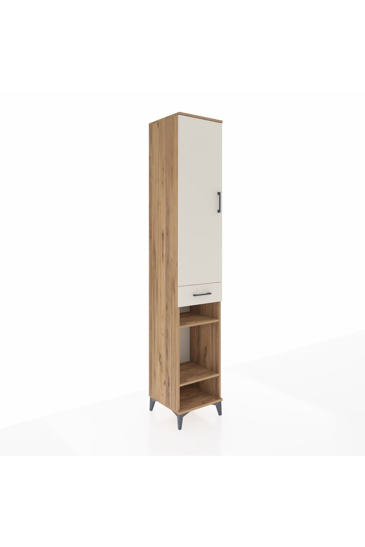 Hyperion Dolap 4 Raflı Tek Çekmeceli Tek Askılı 44x44x243 - S64M006V7B