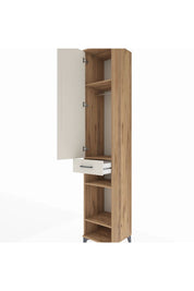 Hyperion Dolap 4 Raflı Tek Çekmeceli Tek Askılı 44x44x243 - S64M006V7B