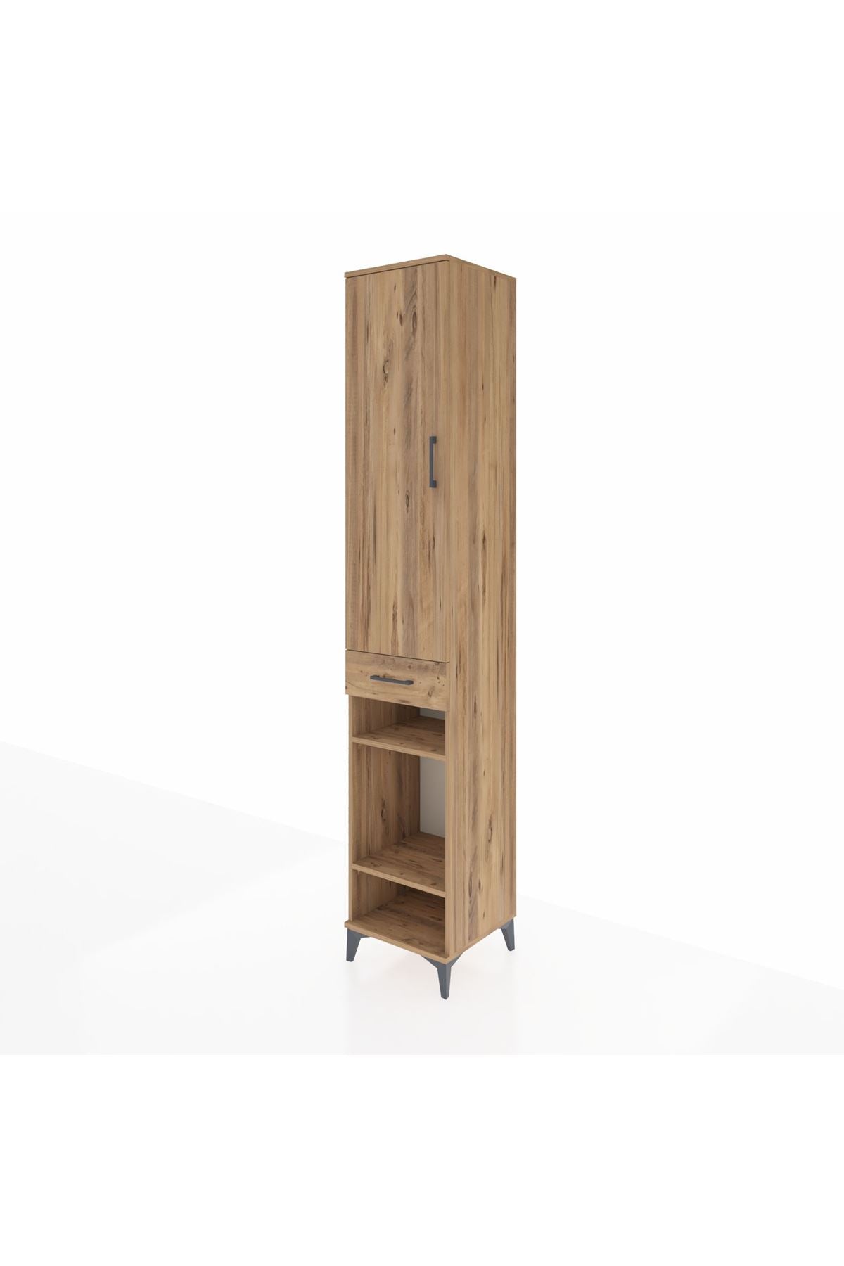 Hyperion Dolap 4 Raflı Tek Çekmeceli Tek Askılı 44x44x243 - S64M006V9B