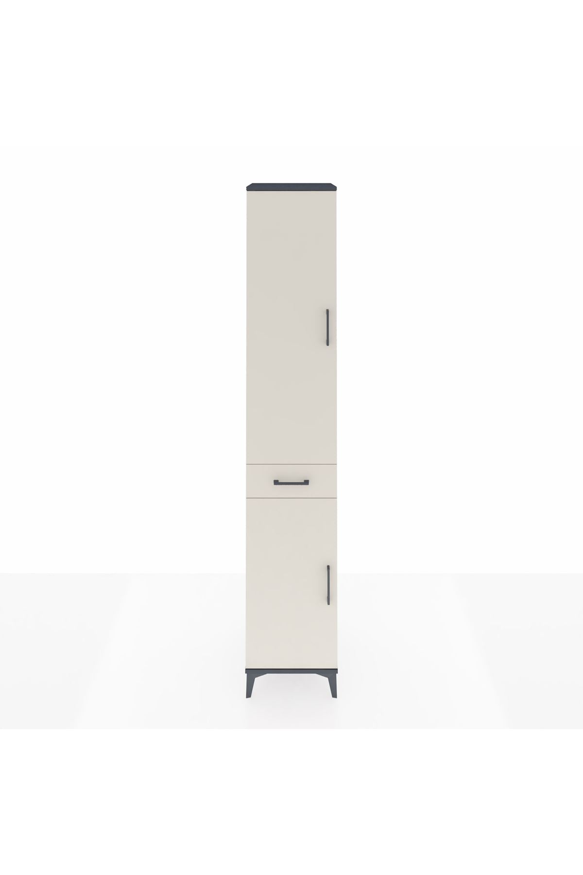 Hyperion Dolap 6 Raflı Tek Çekmeceli 2 Kapaklı 44x44x243 - S64M007V4B