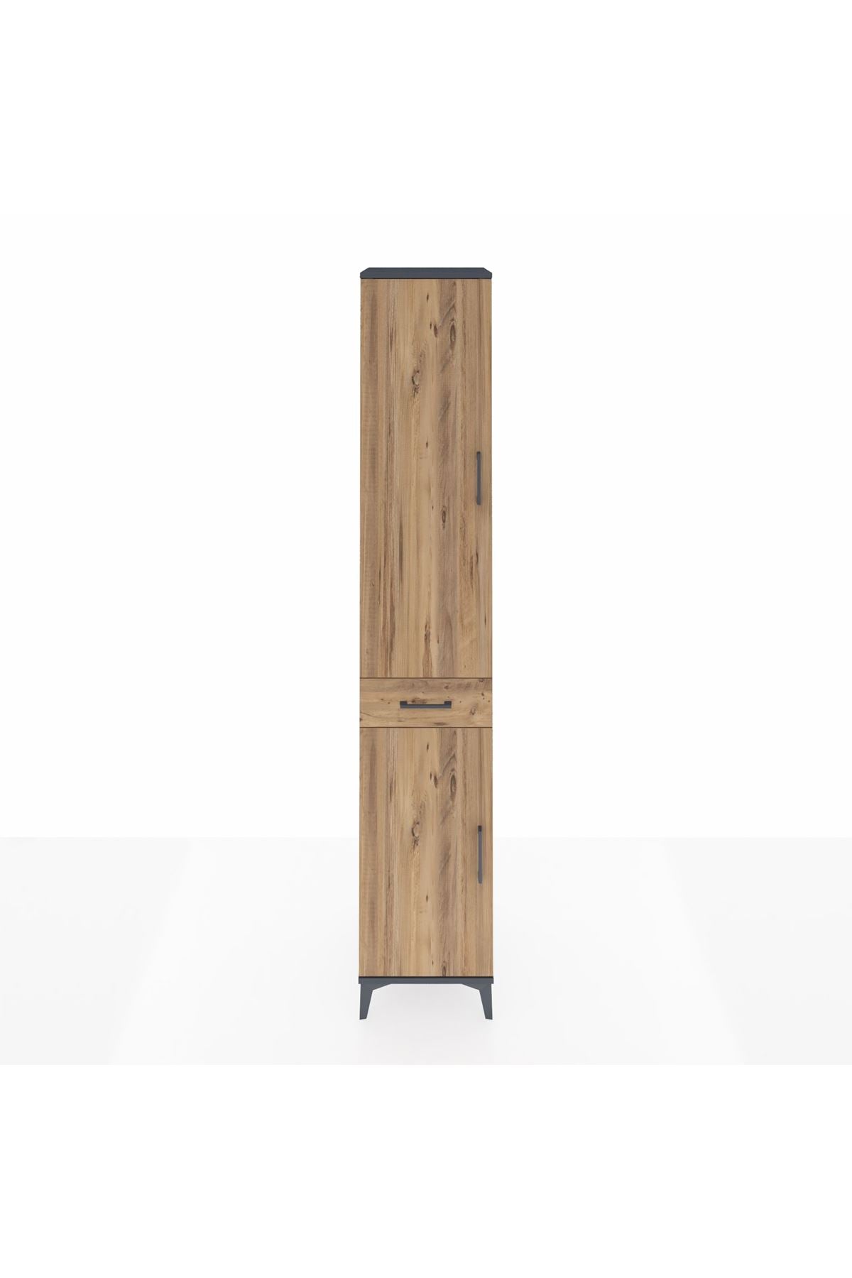 Hyperion Dolap 6 Raflı Tek Çekmeceli 2 Kapaklı 44x44x243 - S64M007V6B