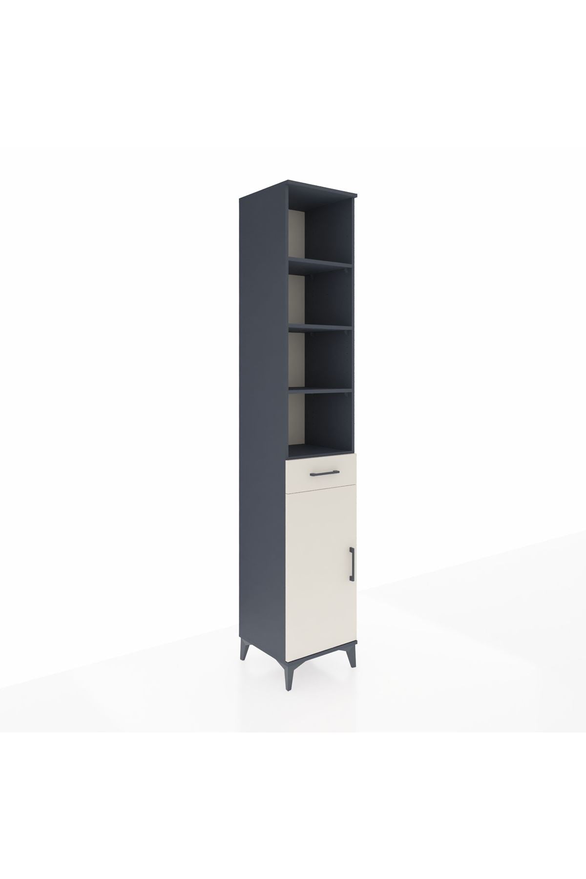 Hyperion Dolap 6 Raflı Tek Çekmeceli Tek Kapaklı 44x44x243 - S64M008V4B