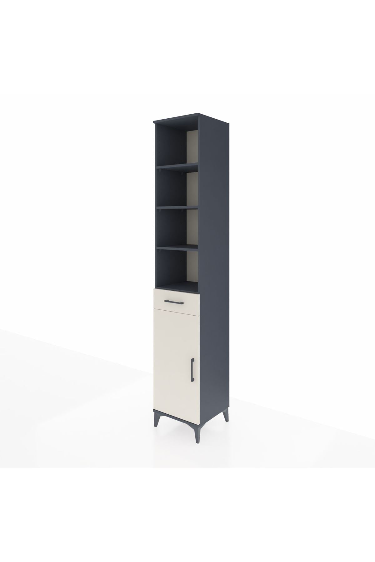 Hyperion Dolap 6 Raflı Tek Çekmeceli Tek Kapaklı 44x44x243 - S64M008V4B