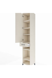 Hyperion Dolap 6 Raflı Tek Çekmeceli Tek Kapaklı 44x44x243 - S64M009V1B