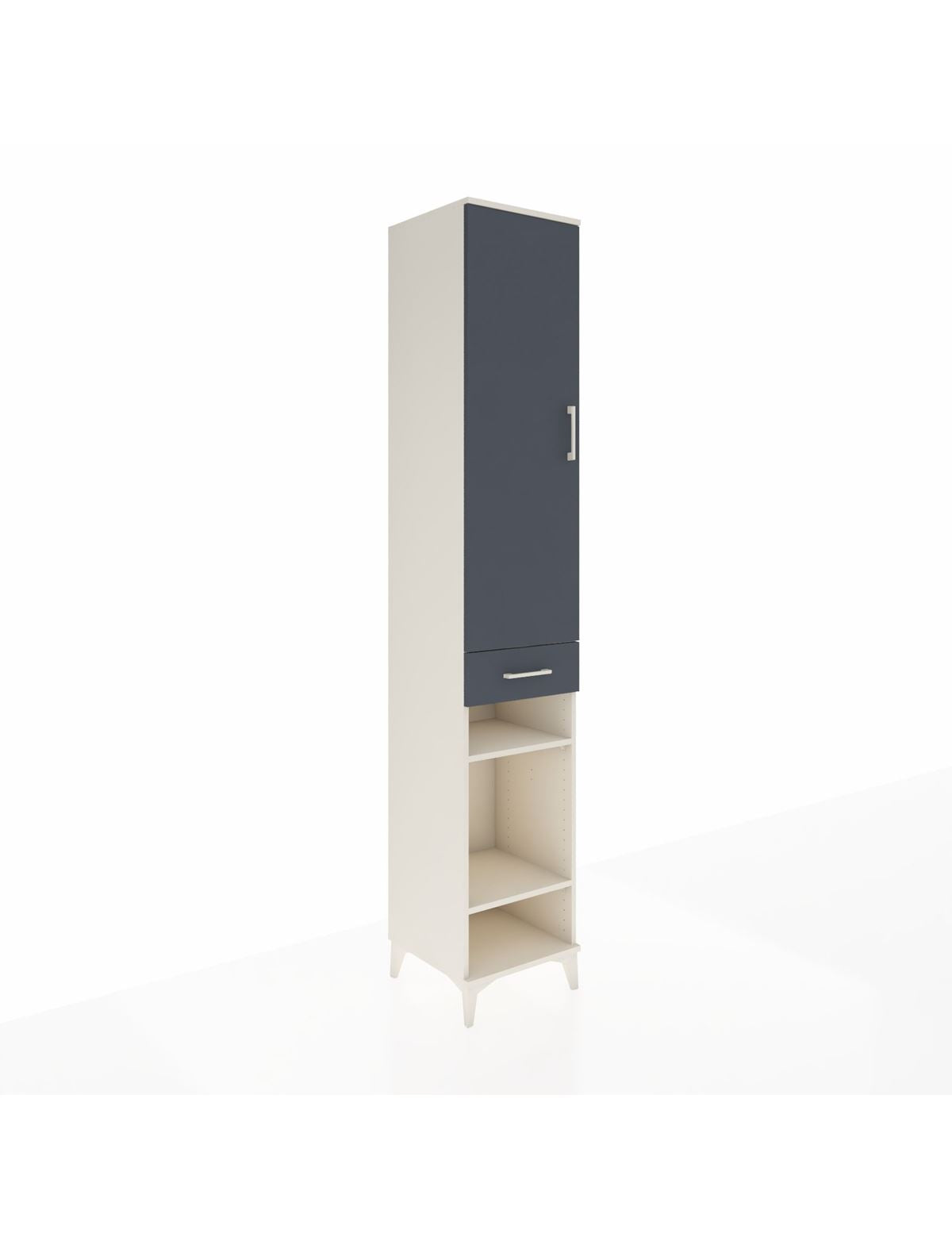 Hyperion Dolap 6 Raflı Tek Çekmeceli Tek Kapaklı 44x44x243 - S64M009V2B