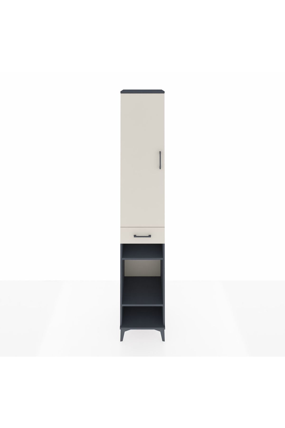 Hyperion Dolap 6 Raflı Tek Çekmeceli Tek Kapaklı 44x44x243 - S64M009V4B