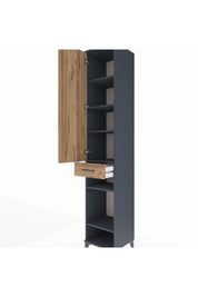 Hyperion Dolap 6 Raflı Tek Çekmeceli Tek Kapaklı 44x44x243 - S64M009V6B