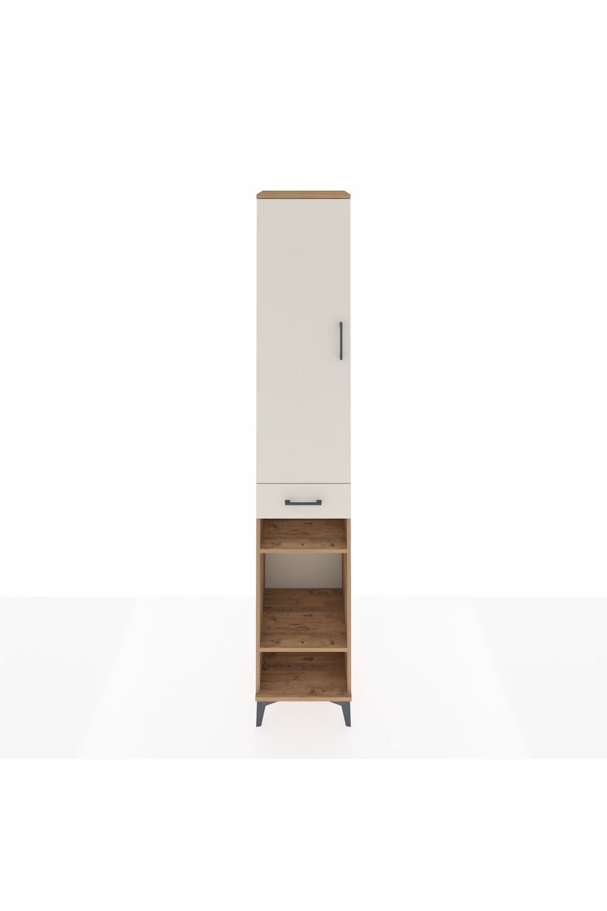 Hyperion Dolap 6 Raflı Tek Çekmeceli Tek Kapaklı 44x44x243 - S64M009V7B