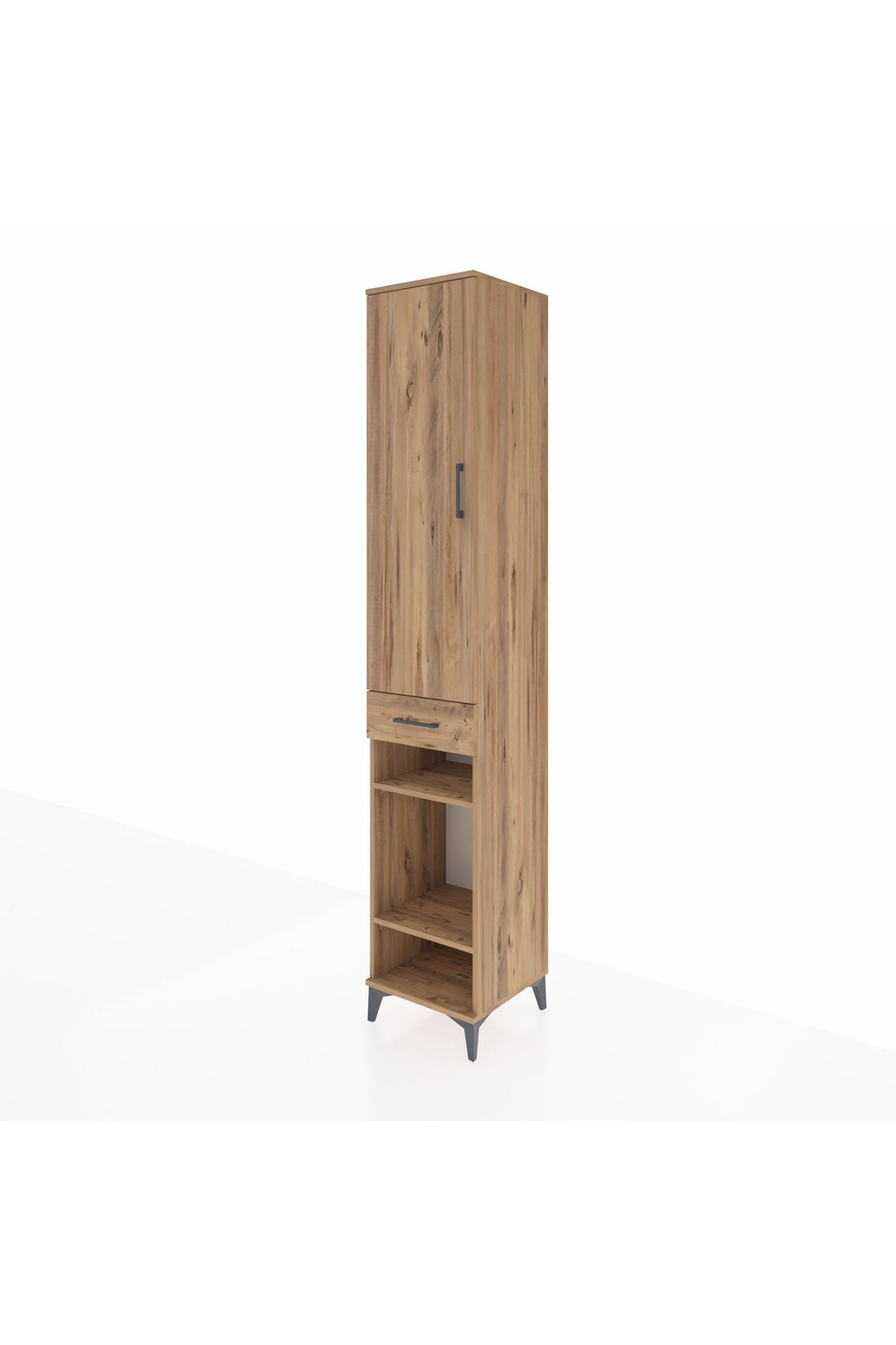 Hyperion Dolap 6 Raflı Tek Çekmeceli Tek Kapaklı 44x44x243 - S64M009V9B