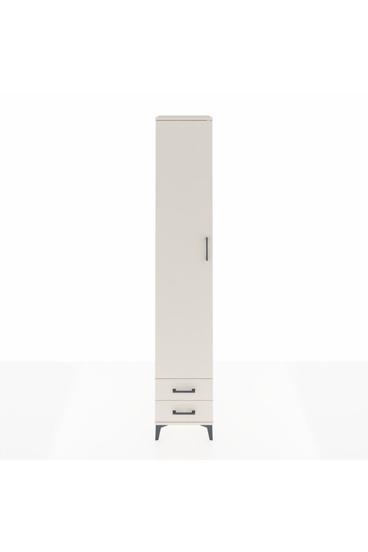 Hyperion Dolap 4 Raflı 2 Çekmeceli Tek Askılı 44x44x243 - S64M010V1B