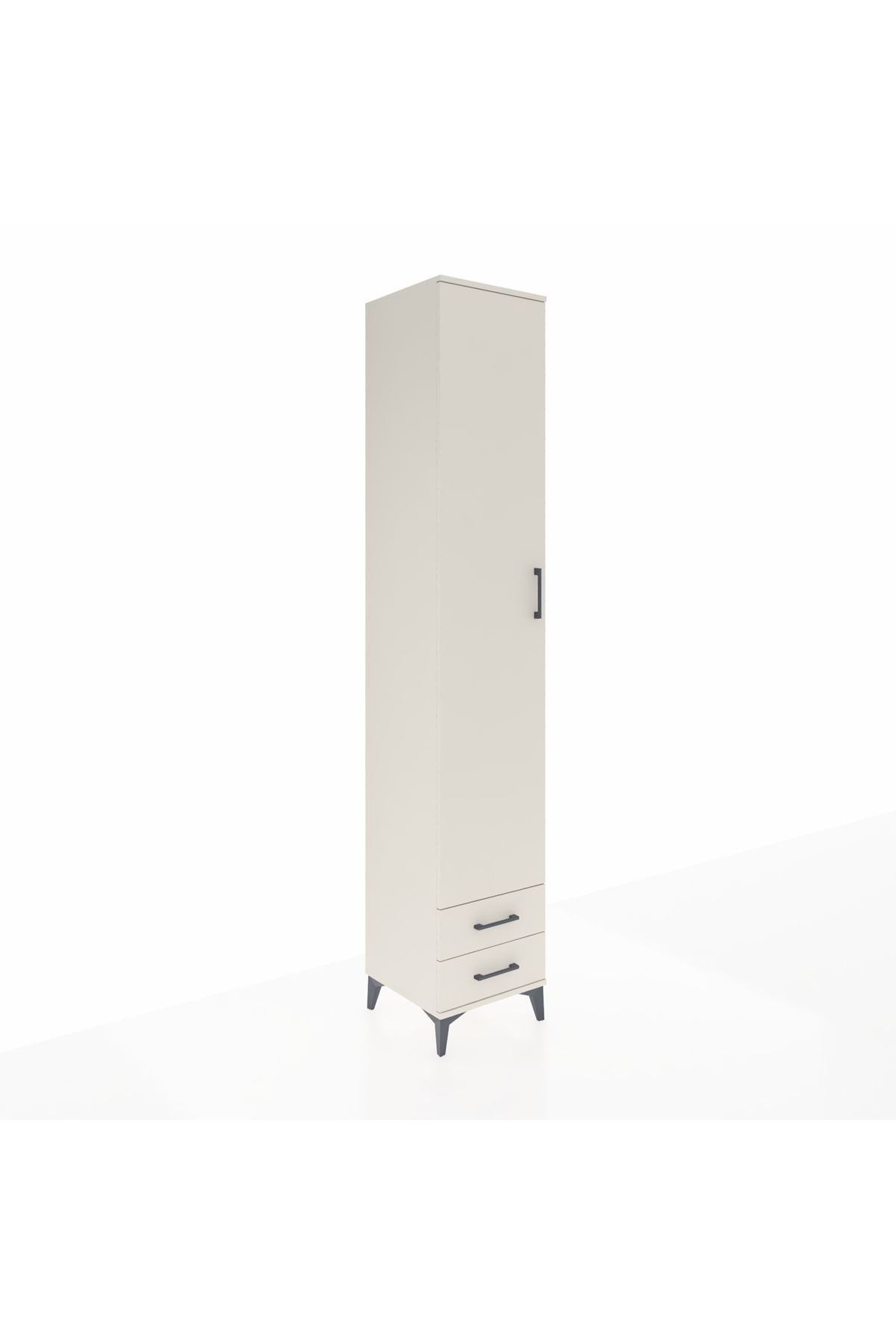 Hyperion Dolap 4 Raflı 2 Çekmeceli Tek Askılı 44x44x243 - S64M010V1B