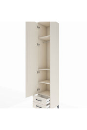 Hyperion Dolap 4 Raflı 2 Çekmeceli Tek Askılı 44x44x243 - S64M010V1B