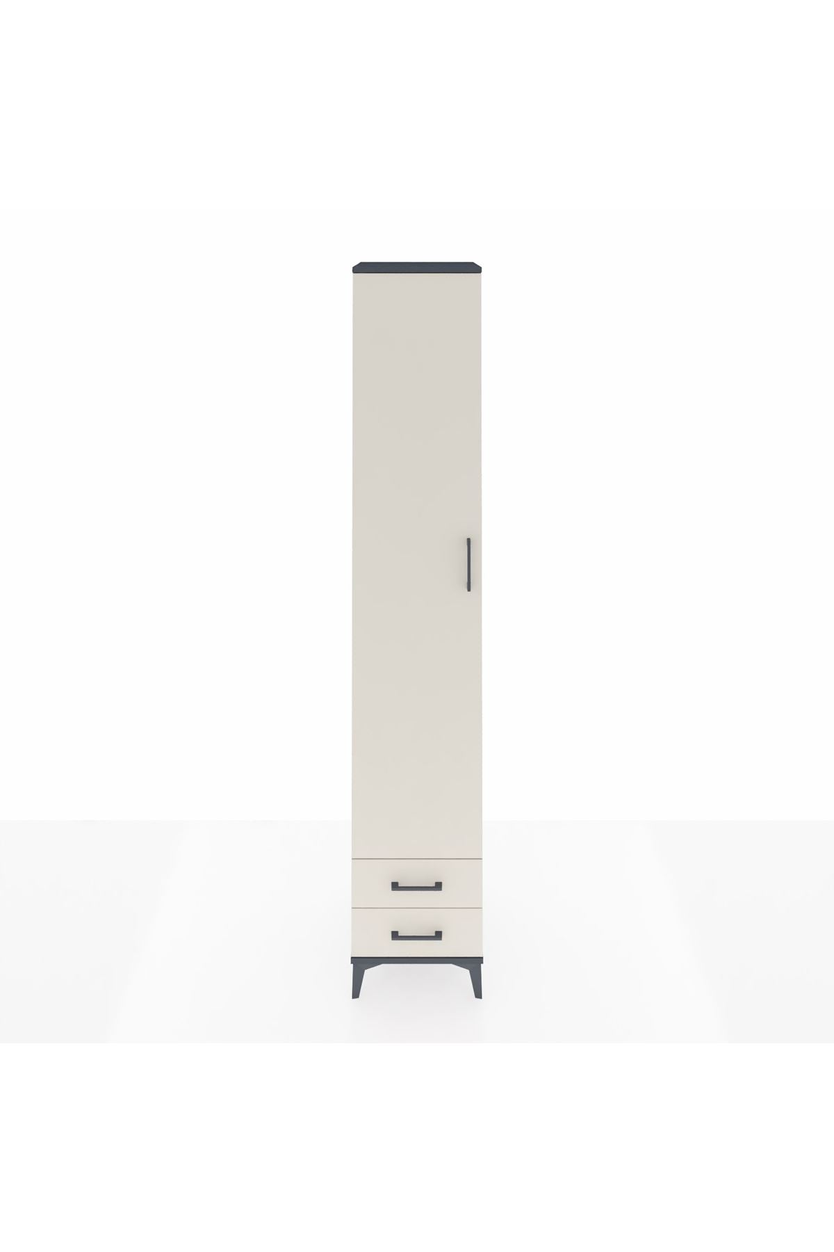 Hyperion Dolap 4 Raflı 2 Çekmeceli Tek Askılı 44x44x243 - S64M010V4B