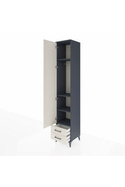 Hyperion Dolap 4 Raflı 2 Çekmeceli Tek Askılı 44x44x243 - S64M010V4B