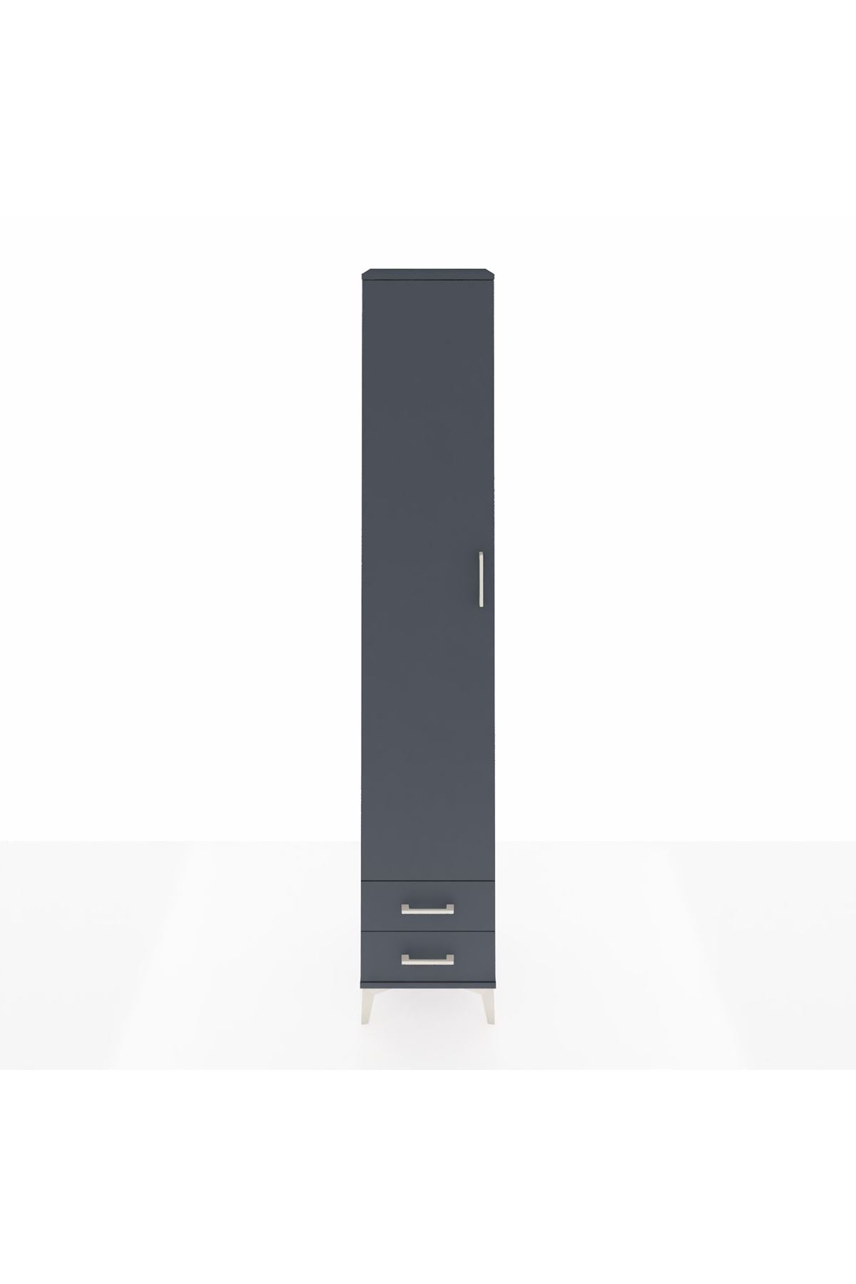 Hyperion Dolap 4 Raflı 2 Çekmeceli Tek Askılı 44x44x243 - S64M010V5B