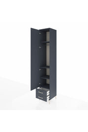 Hyperion Dolap 4 Raflı 2 Çekmeceli Tek Askılı 44x44x243 - S64M010V5B