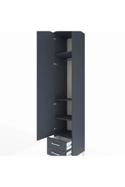 Hyperion Dolap 4 Raflı 2 Çekmeceli Tek Askılı 44x44x243 - S64M010V5B