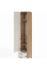 Hyperion Dolap 4 Raflı 2 Çekmeceli Tek Askılı 44x44x243 - S64M010V7B