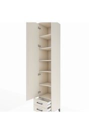 Hyperion Dolap 6 Raflı 2 Çekmeceli Tek Kapaklı 44x44x243 - S64M011V1B